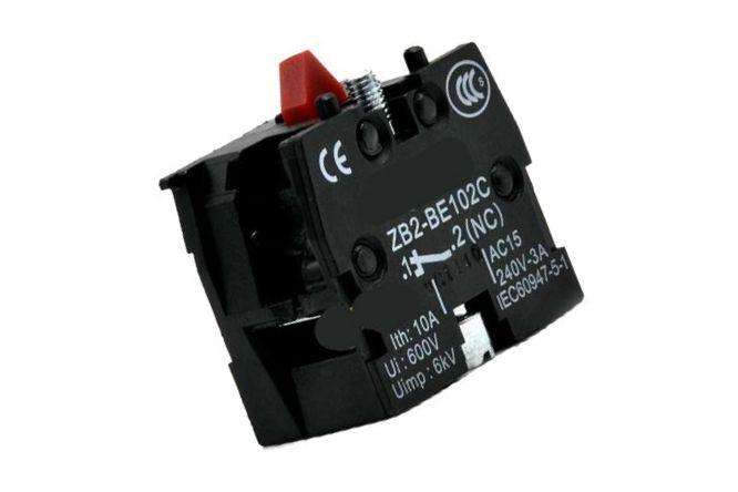 Push Button Contact Block N/C For Np2 Pb Zb2 Be102