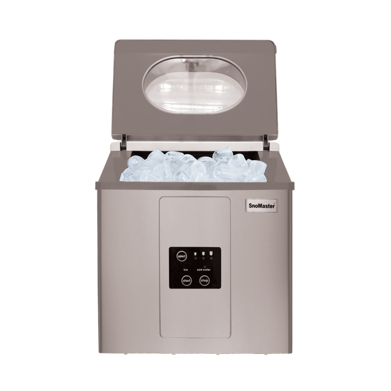 SnoMaster - 15Kg/24Hr Counter-Top Bullet Type Ice-Maker - Stainless Steel (ZBC-15)