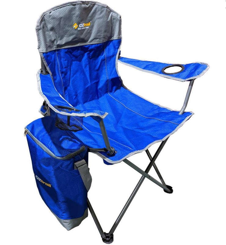 Oztrail Side Chiller Chair Blue 135kg
