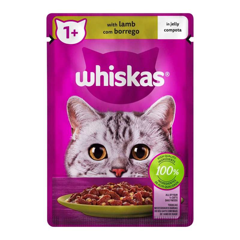 Whiskas Cat Food Pouch Lamb In Jelly 85 G - Bargain Bin