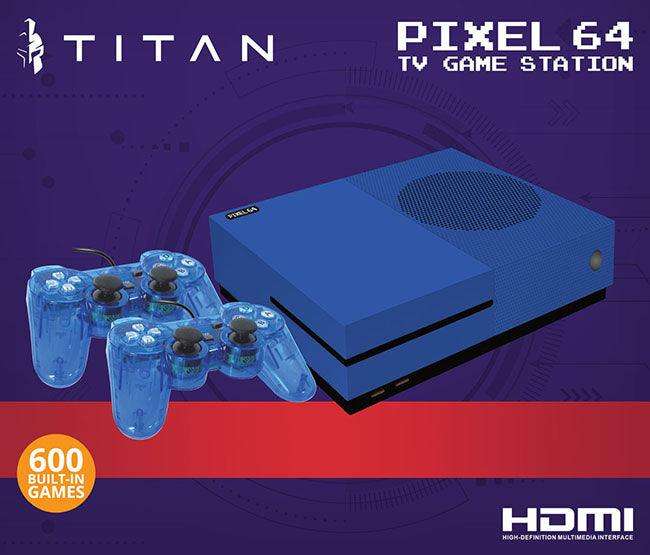 Titan Pixel 64 Retro Console 600 In 1