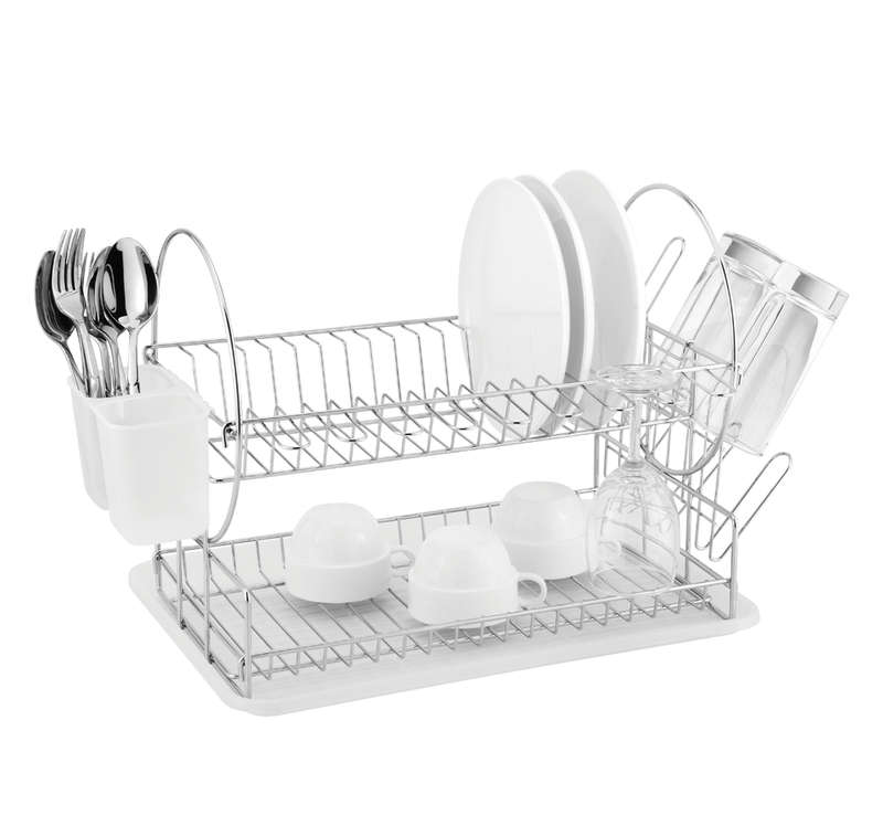 Dish Drainer 2 Tier Catania 202 Chrome Plated