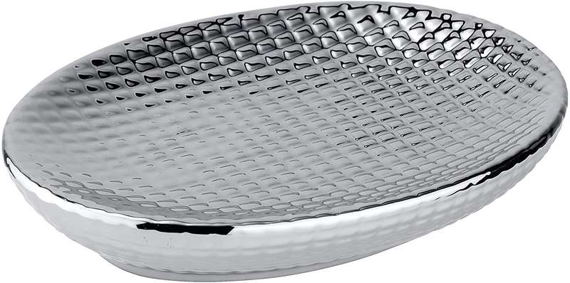 Soap Dish Dakar Range Ceramic Silver
