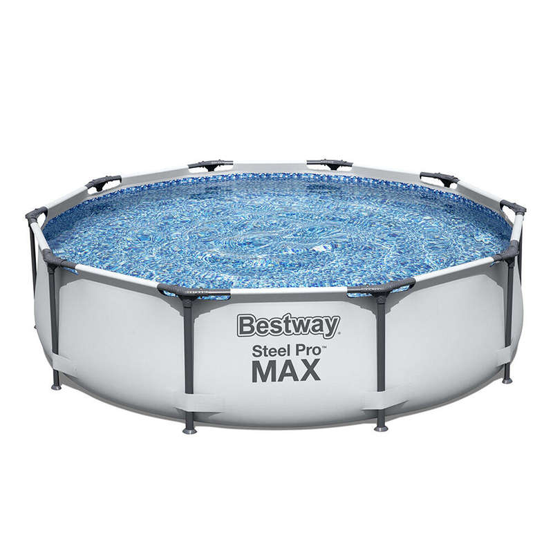 3.05m X 76cm Steel Pro Max Frame Pool Grey 4,678 L (No Pump)