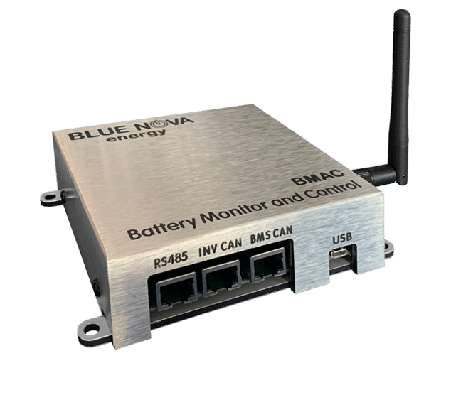 BlueNova BMAC-E Battery Monitor & Control | Remote Monitoring Solar System Device