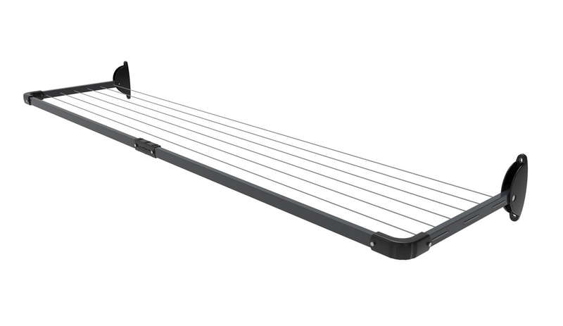 5 Line Slim Fold Down Wall Mounted Clothesline 11 M