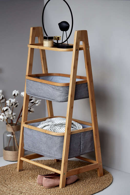 Shelf Unit With 2 Baskets Bahari Bamboo
