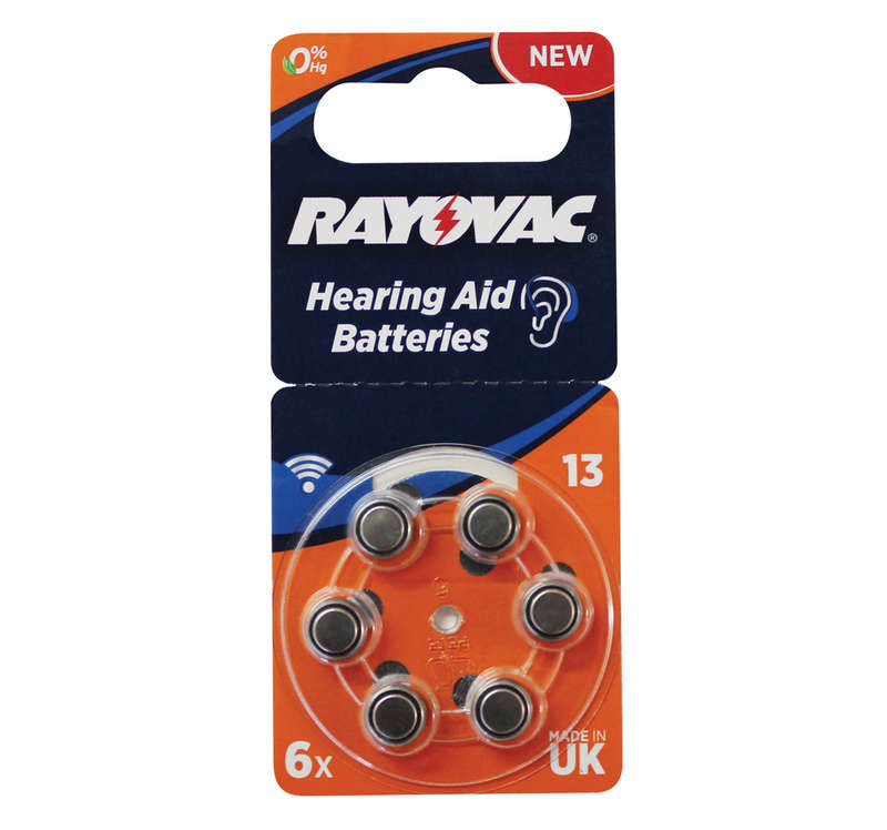 Rayovac Size 13 Hearing Aid Batteries (6 Pack)