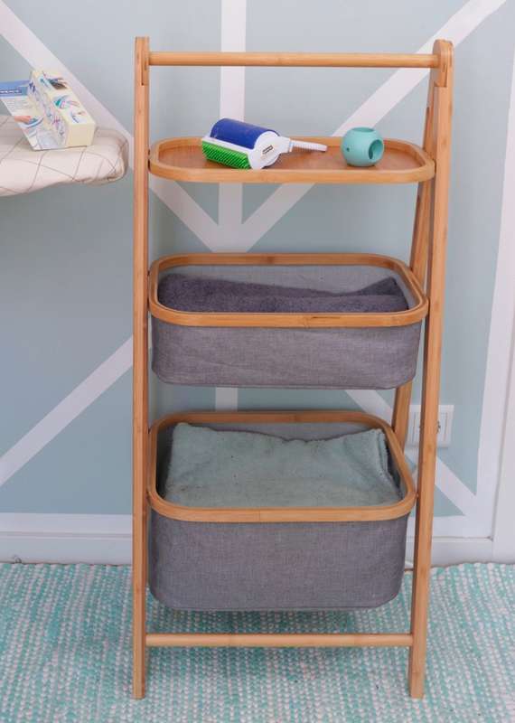 Shelf Unit With 2 Baskets Bahari Bamboo