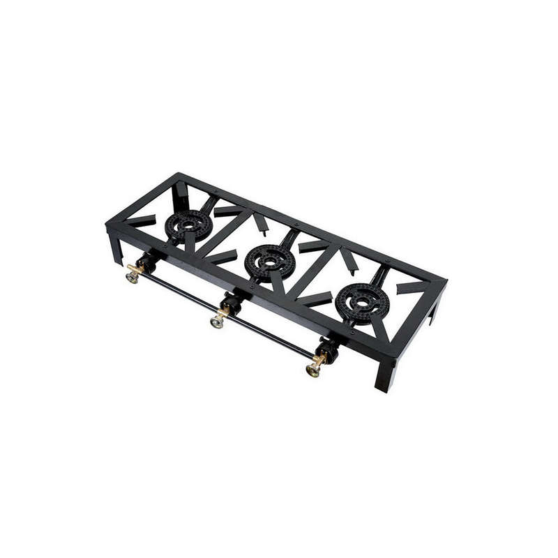 Totai Ca9 Three Burner Angle Iron Boiling Table
