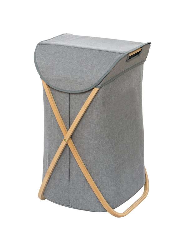 Laundry Basket 79 L Bahari Bamboo Grey