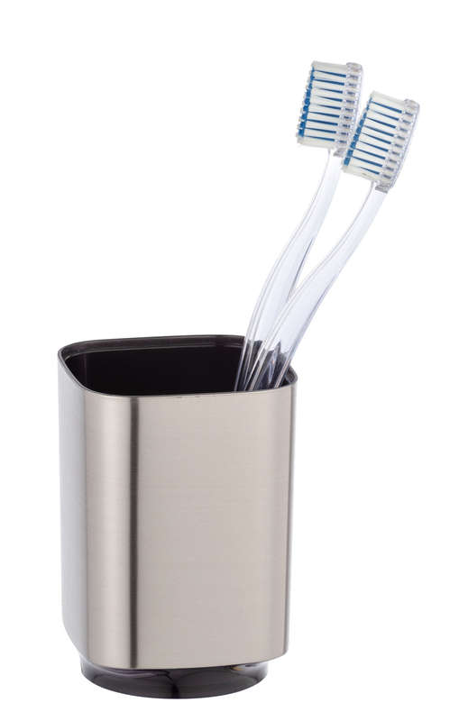 Toothbrush Tumbler Auron Range Plastic Silver