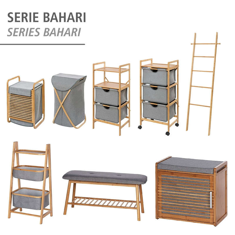 Shelf Unit With 2 Baskets Bahari Bamboo
