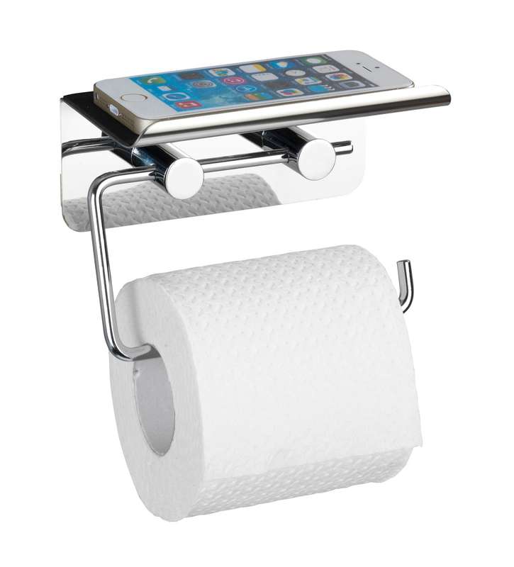 Toilet Paper Holder With Shelf Stainless Steel