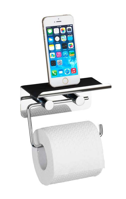 Toilet Paper Holder With Shelf Stainless Steel