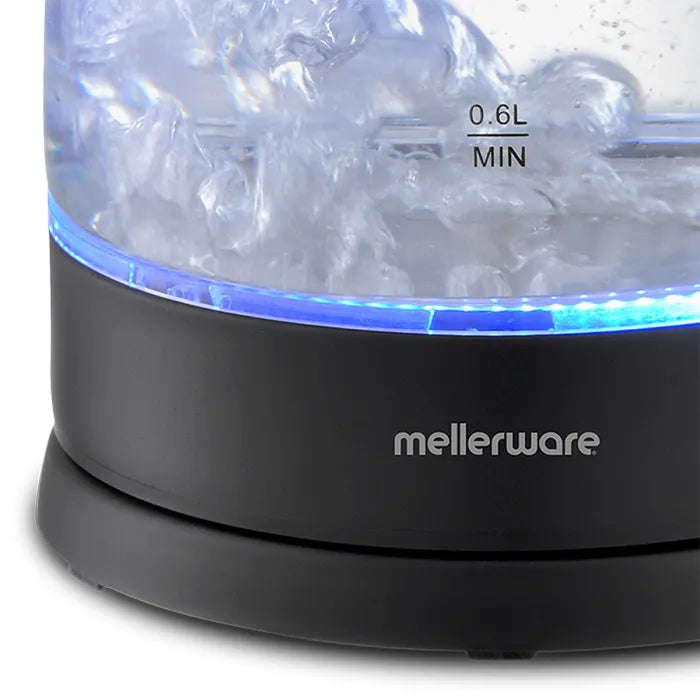 Mellerware Kettle Glass 1.8 L 2200 W Blk 360 Cordles