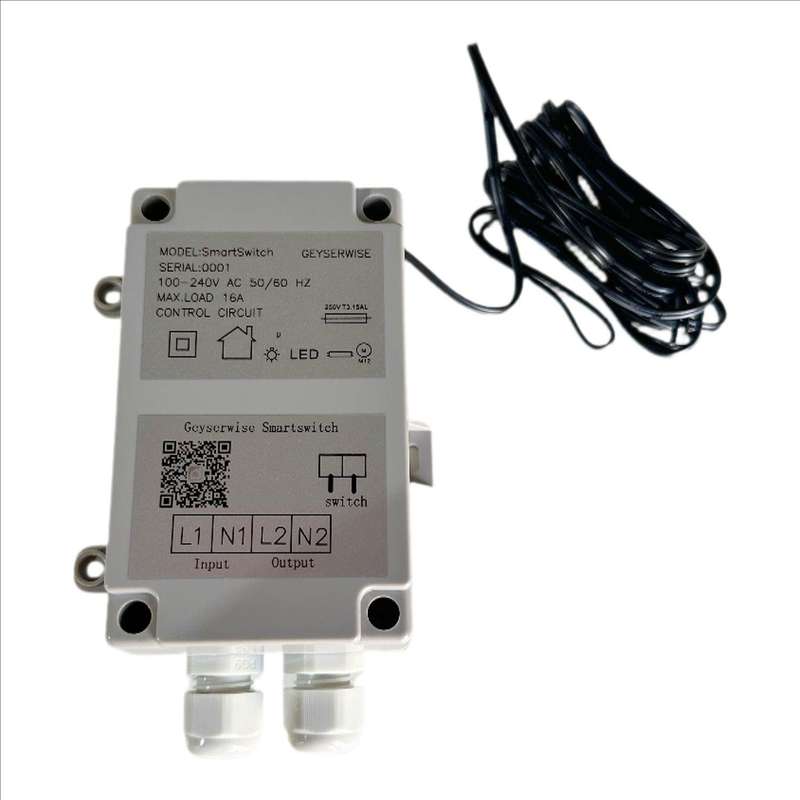 Tuya IoT Smart Switch by Geyserwise - 220V 16A Smartlife Timer Switch