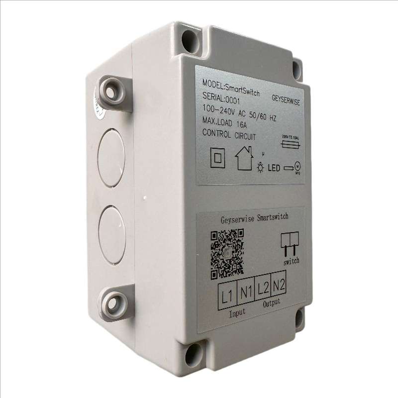 Tuya IoT Smart Switch by Geyserwise - 220V 16A Smartlife Timer Switch