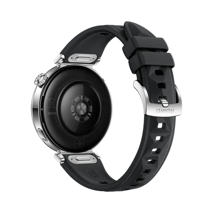 41mm/1.32inch Amoled / Black Fluoroelastomer Strap.Front Case:Silver Stainless Steel. 323 M Ah Ip68