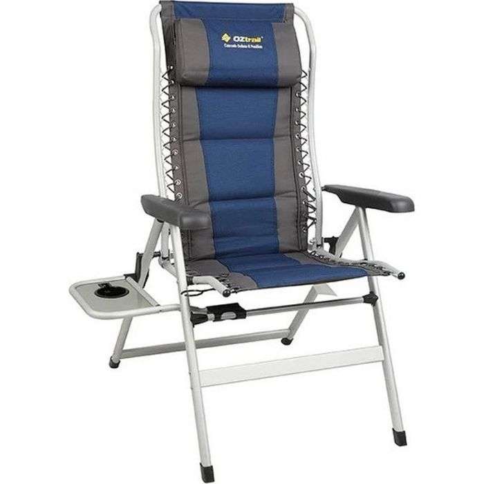 Cascade 8 Position Arm Chair + Sidetable 160 Kg Updated