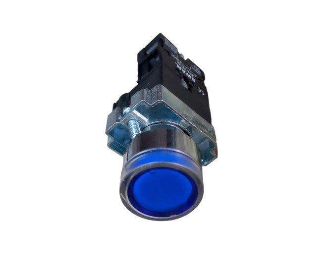 22mm Push Button Illuminated Blue 220 Vac No Pb Xb2 Bw3661 B