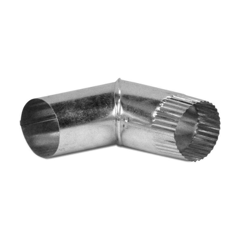 Kexin Elbows: Galvanised - 90mm