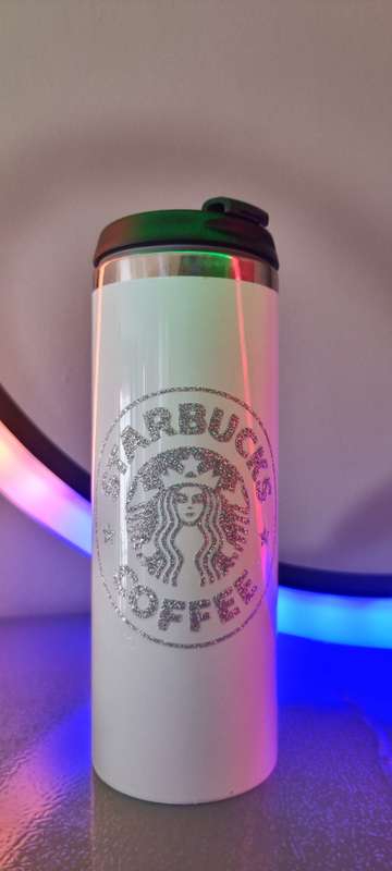 Starbucks White Water Bottle and Coffee Flask - Travel Mug
