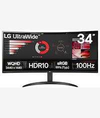 LG 34-inch UltraWide Curved 21:9 QHD LED Monitor