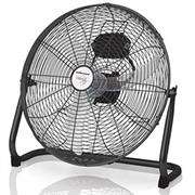 Mellerware Steel Black Hi Velocity 40cm 3 Speed Floor Fan