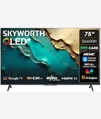 Skyworth 75-Inch Q6600H 4K UHD QLED Google TV