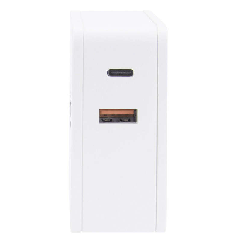 Manhattan Power Delivery Wall Charger - 60 W USB-C Power Delivery Port (up to 60 W), USB-A Chargi...