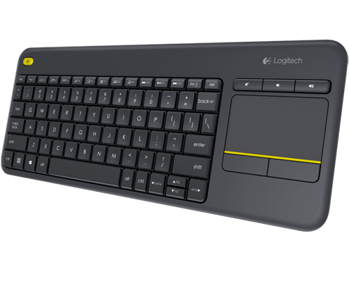 Logitech K400+ Wireless Touch Keyboard With Multi Touch Touchpad, Logitech Unifying protocol