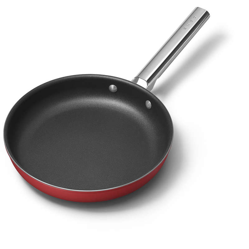 Smeg 24cm Frying Pan - Red: Versatile and Durable Cookware for Every Kitchen