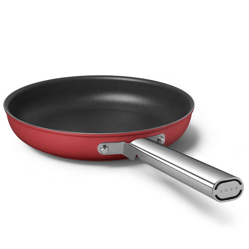 Smeg 24cm Frying Pan - Red: Versatile and Durable Cookware for Every Kitchen
