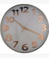 Casey Wall Clock Rose Gold Outer Rim With Rose Gold Details