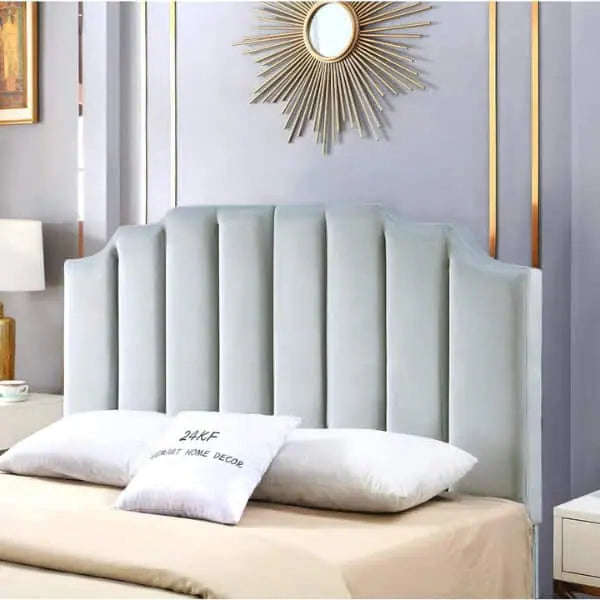 Headboard Dark Grey - Gray Velvet Headboard - Gray Headboard