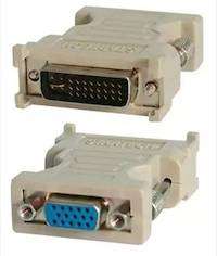 UNIQUE DVI MALE TO VGA FEMALE ADAPTOR