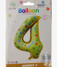 Casey 102cm Donut Balloon Number 4