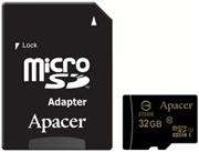 Apacer 32GB Class 10 MicroSD with Adapter, AP32GMCSH10U1-R