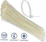 Noble Nylon Cable Ties 2.5 x 200mm Pack of 100 White