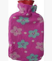 Casey Deluxe Rubber 2 Litre Hot Water Bottle Pink Flower