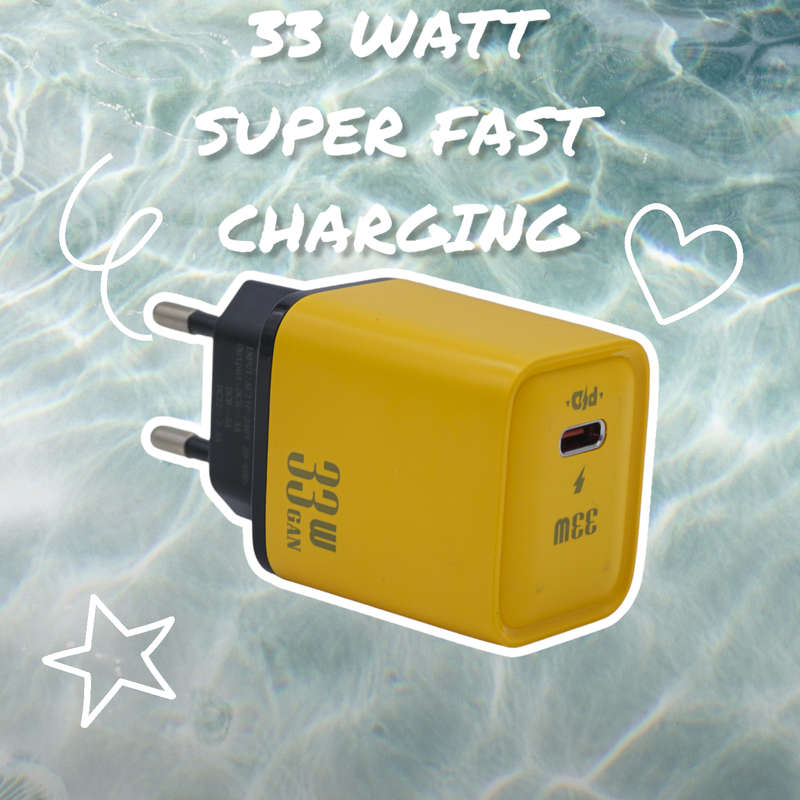 TechTic 33W GaN Charger Adapter | Super Fast Charging