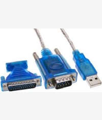 Unique 24 pin and 9 pin serial connector