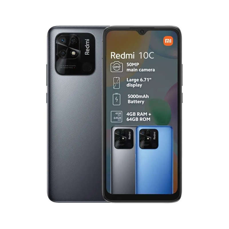 Xiaomi Redmi 10C (128) Only phone Dual sim - Excellent condition Like new - CPO Grey color