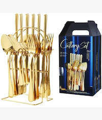 Casey Everyealth Stainless Steel Cutlery 24 Piece Set