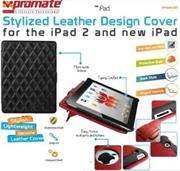 Promate iPose.10-Stylized Leather Design Cover