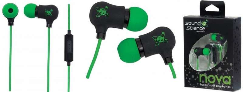 Manhattan Sound Science Nova Sweatproof Earphones -  Sweatproof Earphones