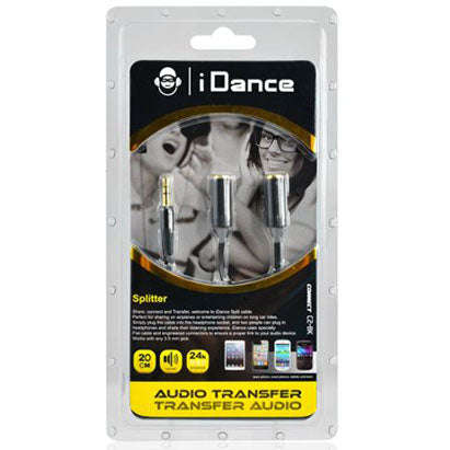 iDance Connect-C2 3.5mm 1-2 Splitter - Black