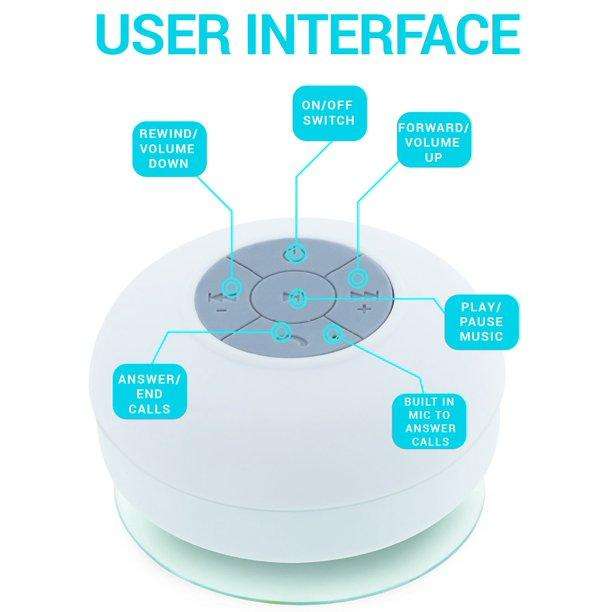Manhattan Bluetooth Shower Speaker - Bluetooth 4.0