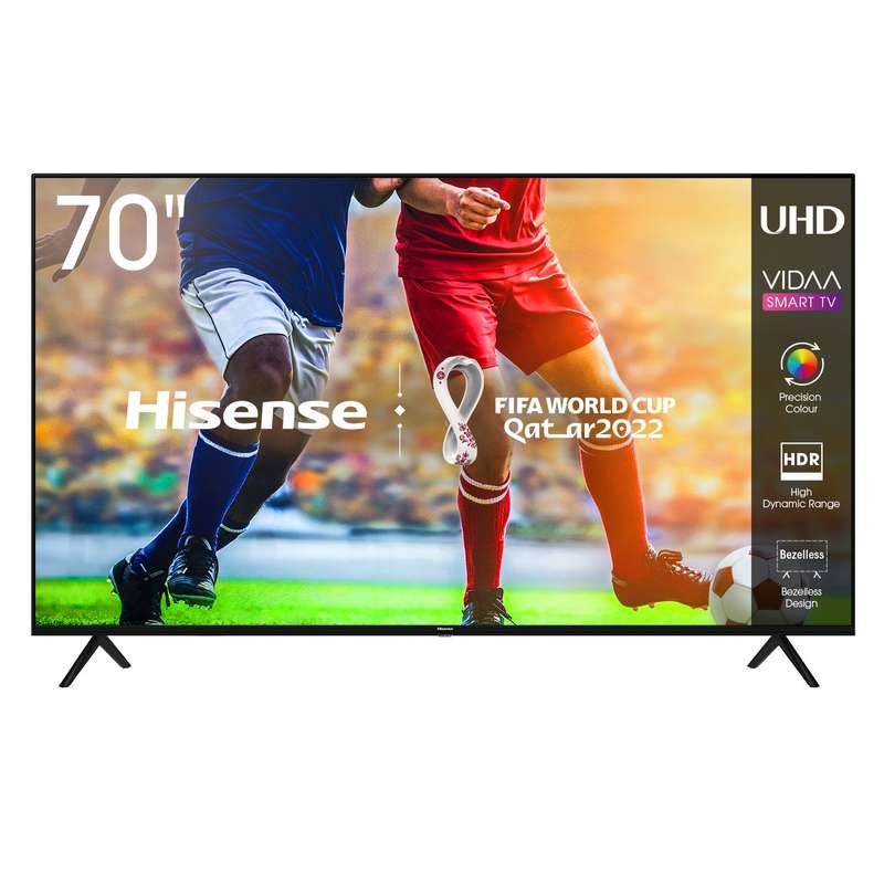 Hisense 70 inch Smart TV - True 4K UHD LED Matrix Frameless VIDAA OS